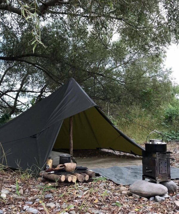 10x10ft Forest Green Oilskin Tarp - Image 3