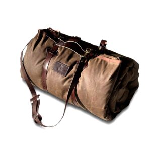 Oilskin Cowboy Bedroll green