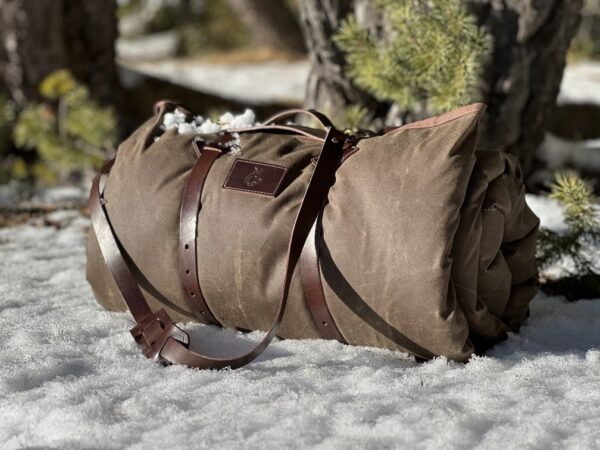 Oilskin Cowboy Bedroll green - Image 8