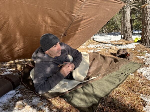 Oilskin Cowboy Bedroll green - Image 10