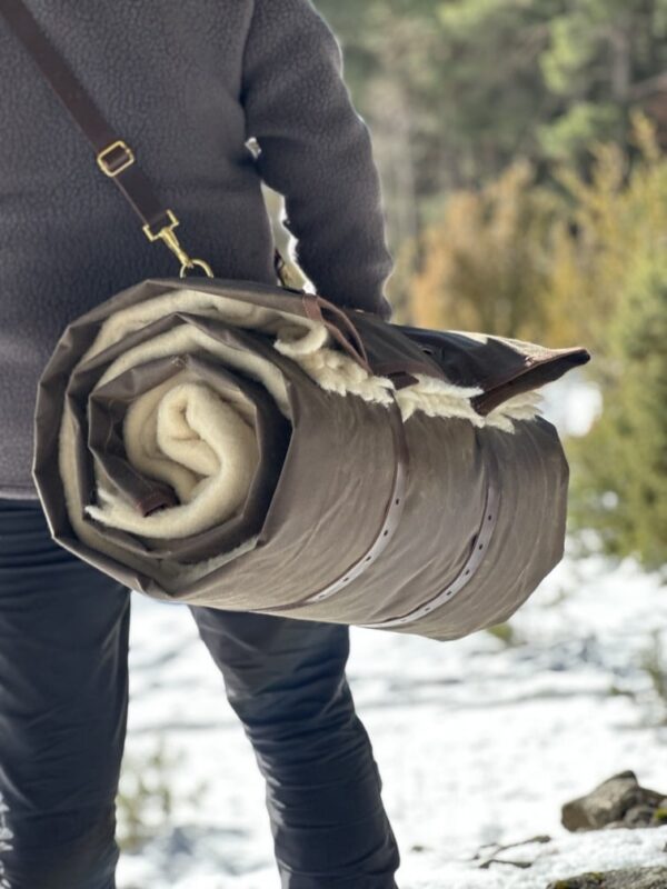 Oilskin Cowboy Bedroll green - Image 7