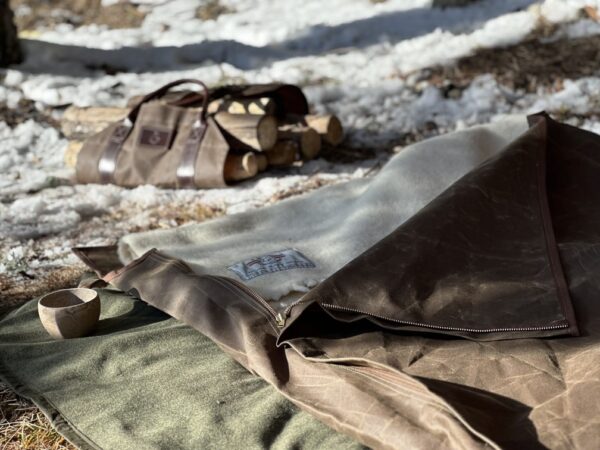 Oilskin Cowboy Bedroll green - Image 4