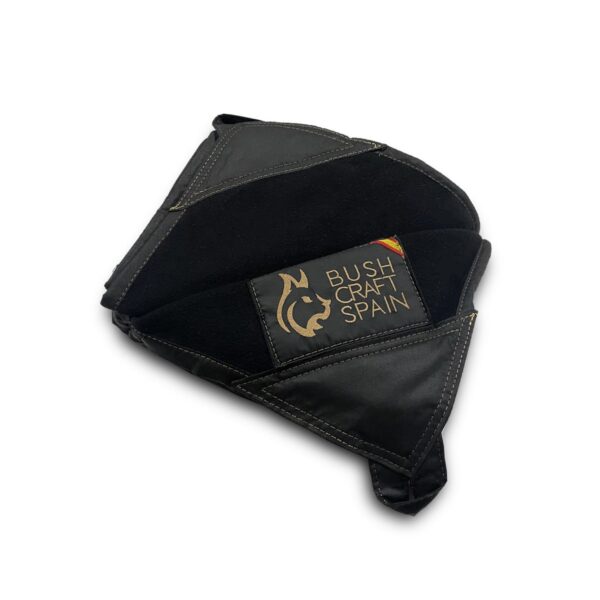 Midnight Black Oilskin & Wool Ground Cloth