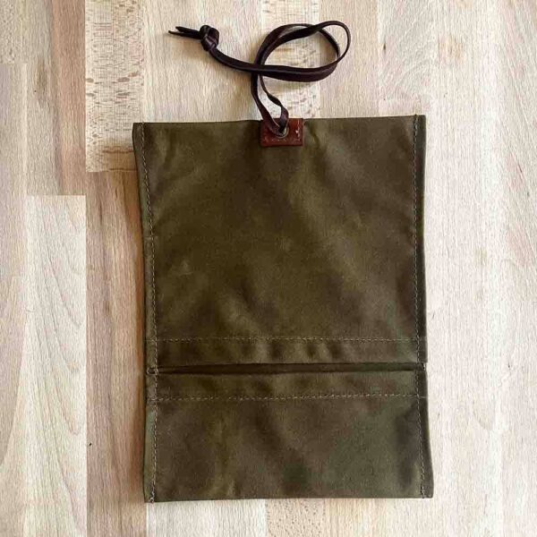 Waxed Canvas Roll-Up Pouch - Image 3