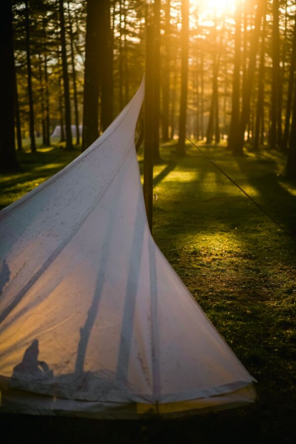 Green Finnish Loue oilskin tent - Image 3