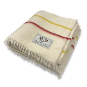 100% Merino Wool Blanket - Natural White