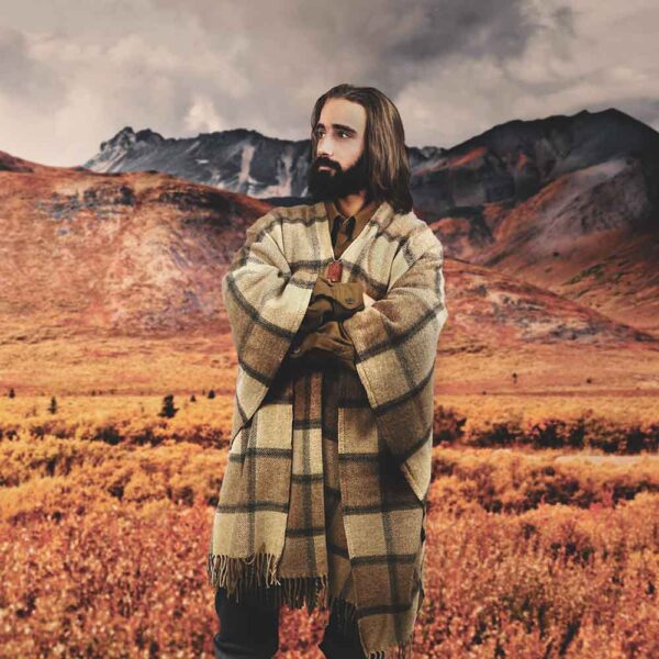 Shetland Wool Poncho - Numancia - Image 2