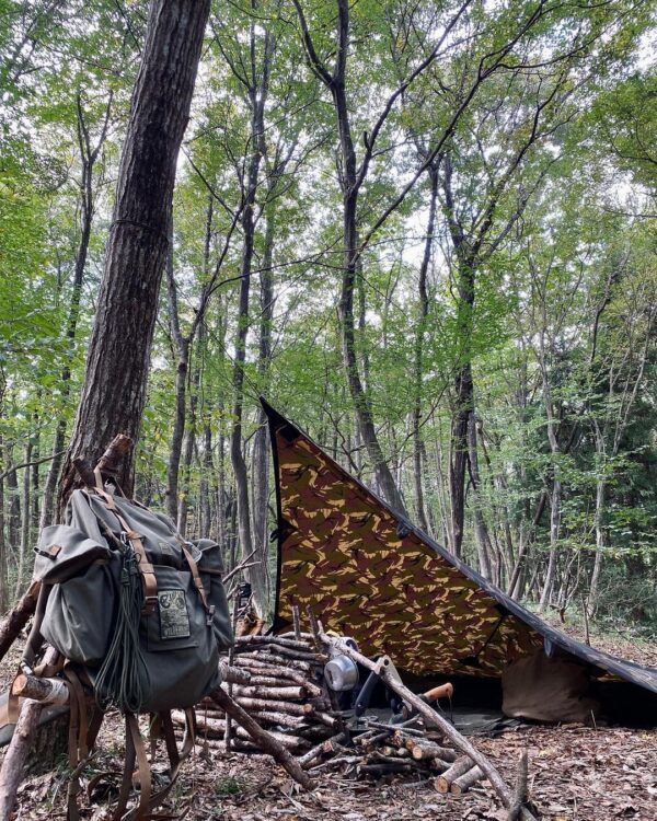 10x10ft Prepper Camo Oilskin Tarp - Image 4