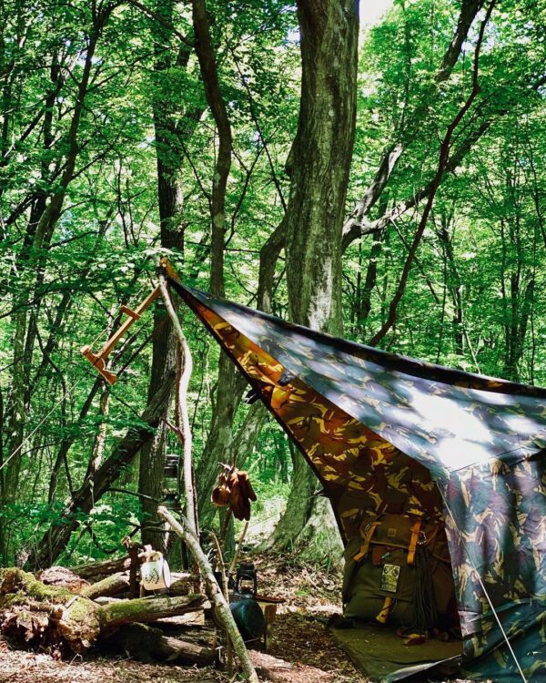 10x10ft Prepper Camo Oilskin Tarp - Image 2