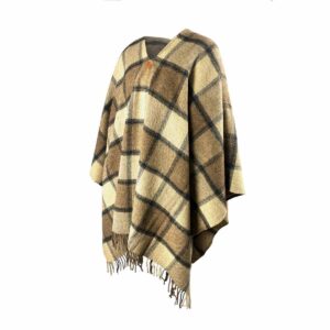 Shetland Wool Poncho - Numancia