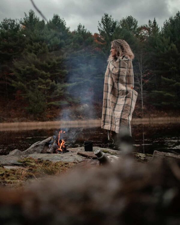 Shetland Wool Poncho - Numancia - Image 3