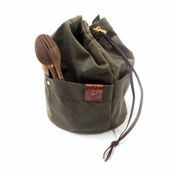 OILSKIN BUSHPOT BAG - Image 6