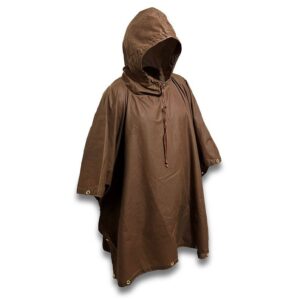 Brown Oilskin Poncho Shelter