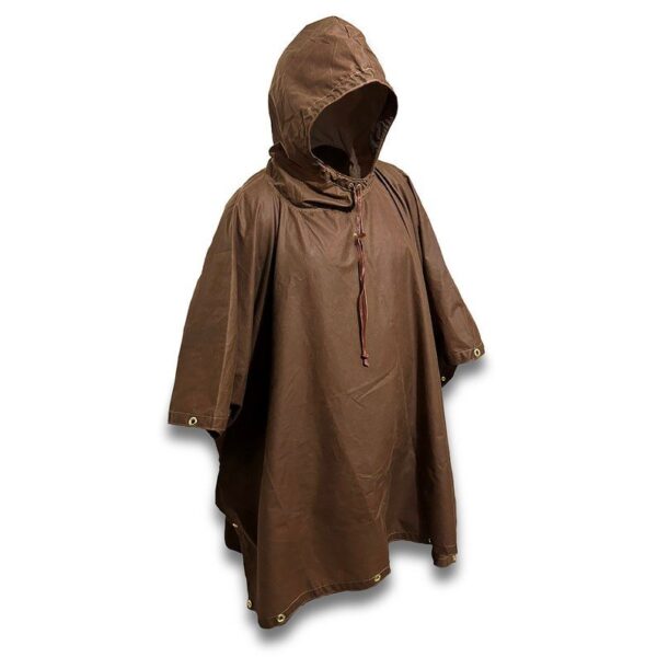 Brown Oilskin Poncho Shelter