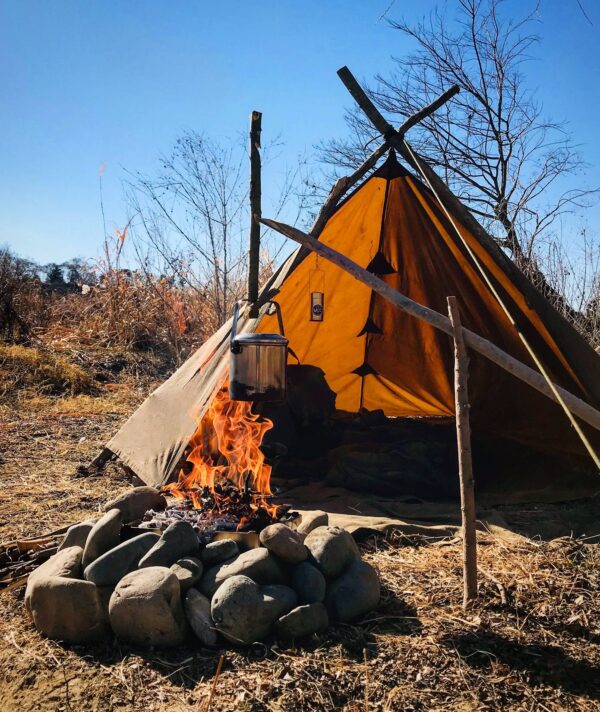 10x10ft Mountain Brown Oilskin Tarp - Image 4