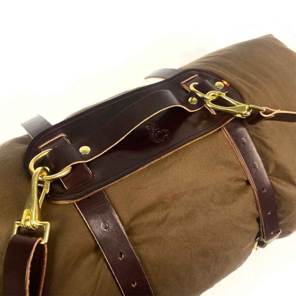 Bed Roll, Blanket and Lavvu Leather Carrier - Image 3