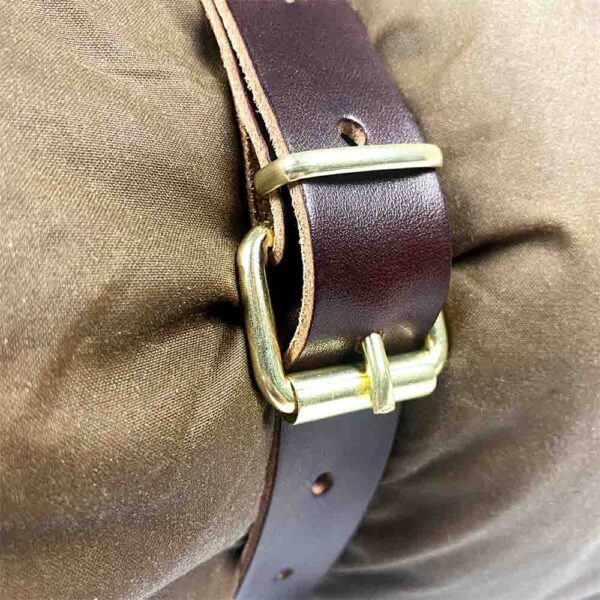 Bed Roll, Blanket and Lavvu Leather Carrier - Image 4